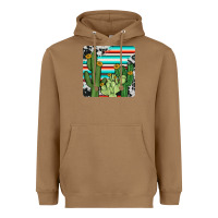 Toasted Coconut cactus cowhide coaster Heavyweight Hoodie - JahusDesignShop