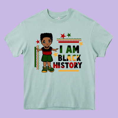 I Am Black History Black Boy  Juneteenth Heavy Core Tee Designed By Cowgirlartshop