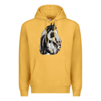 Mustard paint horse Premium Hoodie - LillyAllenDesigns
