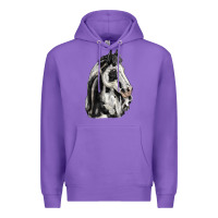 Purple paint horse Premium Hoodie - LillyAllenDesigns