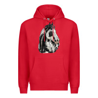 Red paint horse Premium Hoodie - LillyAllenDesigns