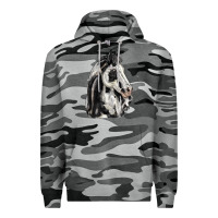Slate Camo paint horse Premium Hoodie - LillyAllenDesigns