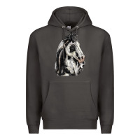 Smoke paint horse Premium Hoodie - LillyAllenDesigns