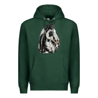 Sports Green paint horse Premium Hoodie - LillyAllenDesigns