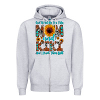 Heather Grey god gifted me two titles mom and kiki and i rock t Zipper Hoodie - JahusDesignShop
