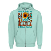 Seafoam god gifted me two titles mom and kiki and i rock t Zipper Hoodie - JahusDesignShop