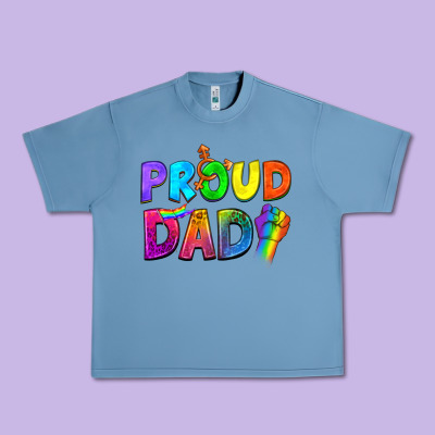 Western Proud Dad Urban Heavy Tee Designed By Bundleandbundleshop