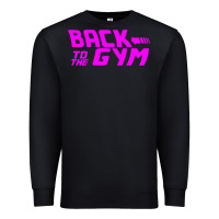 Black back to  funny trend newthe gym Premium Sweatshirt - maiPhamDesign
