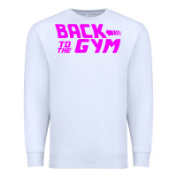White back to  funny trend newthe gym Premium Sweatshirt - maiPhamDesign