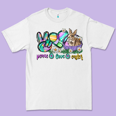Peace Love Easter Day Premium Tee Designed By Cowgirlartshop