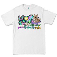 White Peace love Easter Day Premium Tee - CowGirlArtShop