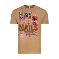 Vintage Camel eat sleep nails repeat bbs Vintage Tee - BundleAndBundleShop