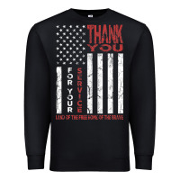 Black thank you for your service   veterans day t Premium Sweatshirt - maiPhamDesign