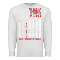Oatmeal Heather thank you for your service   veterans day t Premium Sweatshirt - maiPhamDesign