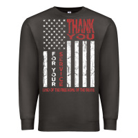 Smoke thank you for your service   veterans day t Premium Sweatshirt - maiPhamDesign