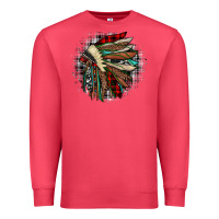Cardinal indian headdress Premium Sweatshirt - JahusDesignShop