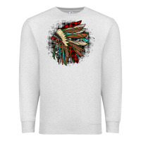 Oatmeal Heather indian headdress Premium Sweatshirt - JahusDesignShop
