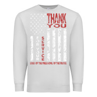 Dove Grey thank you for your service   veterans day t Premium Sweatshirt - maiPhamDesign