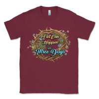 Burgundy Crown of thorns Easter Day Classic Tee - HowdyJamesFarm