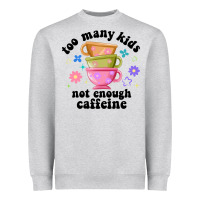 Too Many Kids Not Enough Caffeine Heavyweight Sweatshirt | Teevron