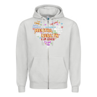 Dove Grey mental health matters Zipper Hoodie - JahusDesignShop