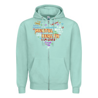 Seafoam mental health matters Zipper Hoodie - JahusDesignShop