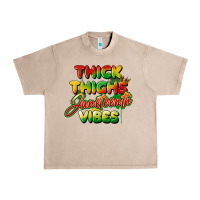 French Oak thick thighs juneteenth vibes Urban Heavy Tee - FaDigitalArtStudio