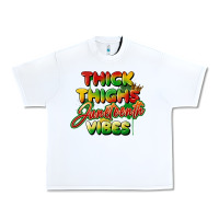 White thick thighs juneteenth vibes Urban Heavy Tee - FaDigitalArtStudio