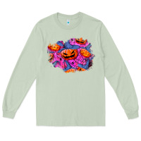 Matcha halloween pumpkin patch  4 Long Sleeve Tee - BundleAndBundleShop
