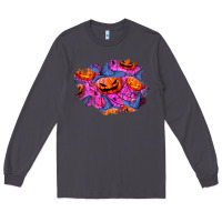 Smoke halloween pumpkin patch  4 Long Sleeve Tee - BundleAndBundleShop