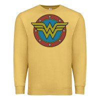 Antique Gold Wonder Woman Vintage Emblem Premium Sweatshirt - maiPhamDesign