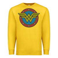 Lemon Wonder Woman Vintage Emblem Premium Sweatshirt - maiPhamDesign