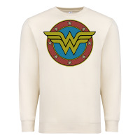 Sandshell Wonder Woman Vintage Emblem Premium Sweatshirt - maiPhamDesign