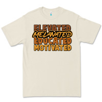 Bone Elevated melanated educated motivated Premium Tee - HowdyJamesFarm