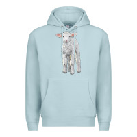 Blue Mist merino wool baby sheep Premium Hoodie - LillyAllenDesigns