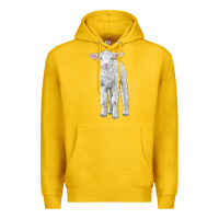 Lemon merino wool baby sheep Premium Hoodie - LillyAllenDesigns