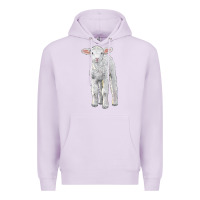 Lilac merino wool baby sheep Premium Hoodie - LillyAllenDesigns
