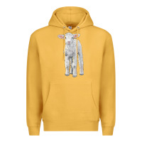 Mustard merino wool baby sheep Premium Hoodie - LillyAllenDesigns