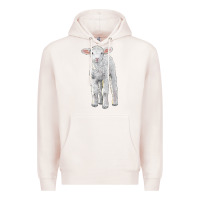 Pale Pink merino wool baby sheep Premium Hoodie - LillyAllenDesigns