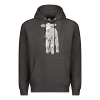 Smoke merino wool baby sheep Premium Hoodie - LillyAllenDesigns