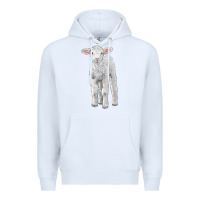 White merino wool baby sheep Premium Hoodie - LillyAllenDesigns