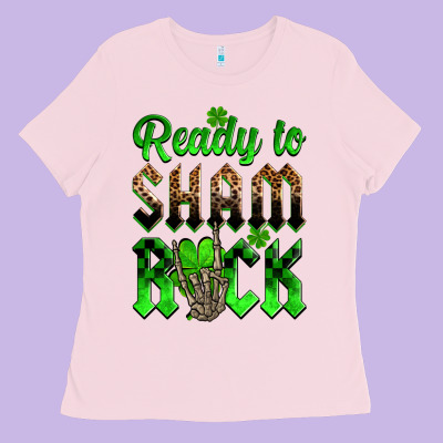 St. Patricks' Day Ready To Sham Rock Ladies Tee Designed By Oliviacreatesart