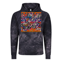 Cloud Black african ankara zebra seamless pattern Vintage Hoodie - BundleAndBundleShop