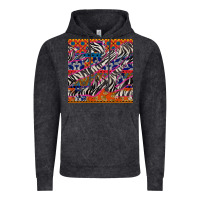Vintage Arctic african ankara zebra seamless pattern Vintage Hoodie - BundleAndBundleShop
