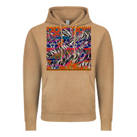 Vintage Camel african ankara zebra seamless pattern Vintage Hoodie - BundleAndBundleShop