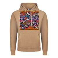 Vintage Coffee african ankara zebra seamless pattern Vintage Hoodie - BundleAndBundleShop