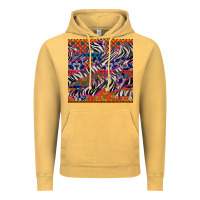 Vintage Mustard african ankara zebra seamless pattern Vintage Hoodie - BundleAndBundleShop