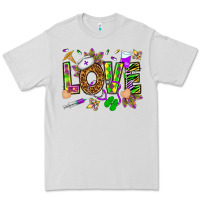 Dove Grey Mardi Gras love Nurse Premium Tee - HowdyJamesFarm