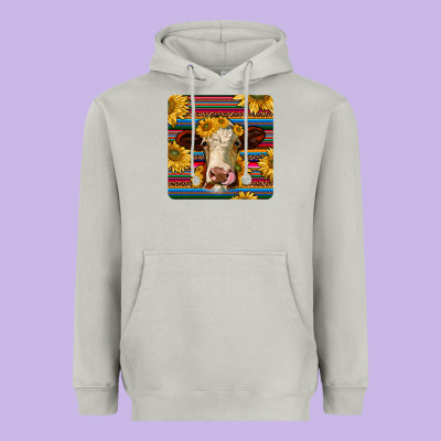 Serape Hereford Coaster Heavyweight Hoodie Designed By Jahusdesignshop