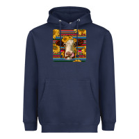 Navy serape hereford coaster Heavyweight Hoodie - JahusDesignShop